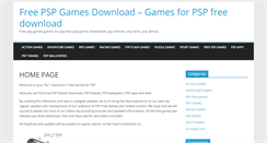 Desktop Screenshot of free-psp-games.info